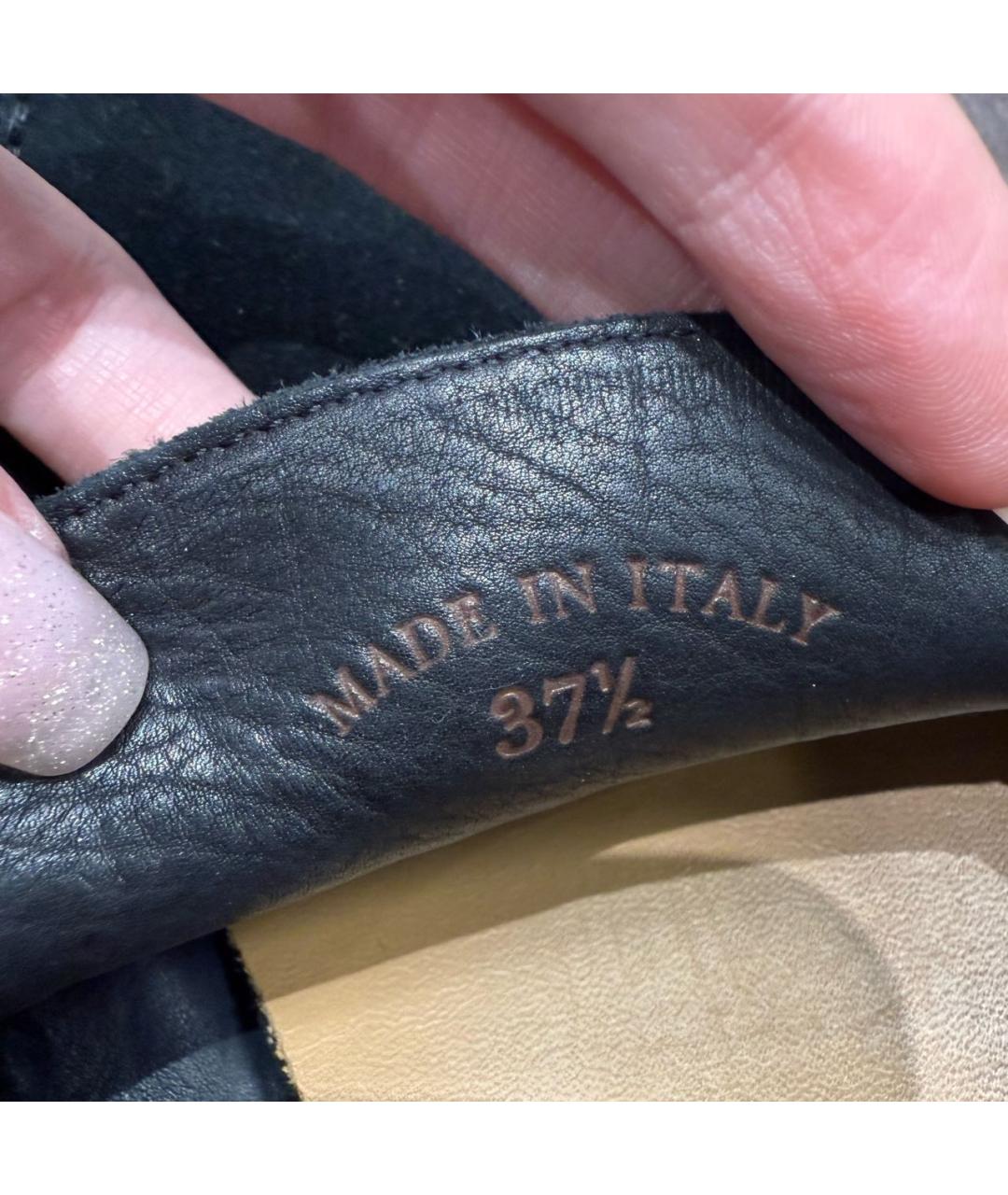 LORO PIANA Черные замшевые лоферы, фото 6