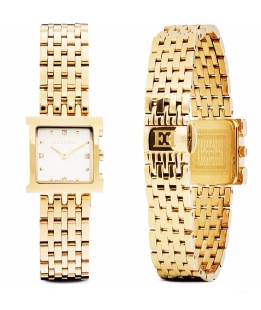 ESCADA Золотые позолоченные часы, фото 6