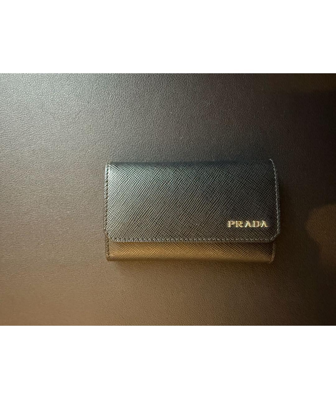 PRADA Черная ключница, фото 4