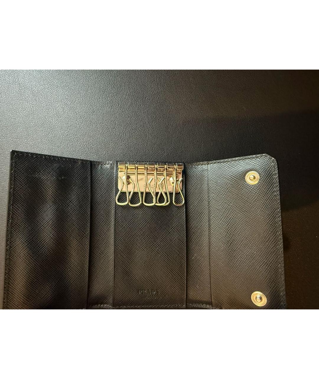 PRADA Черная ключница, фото 3