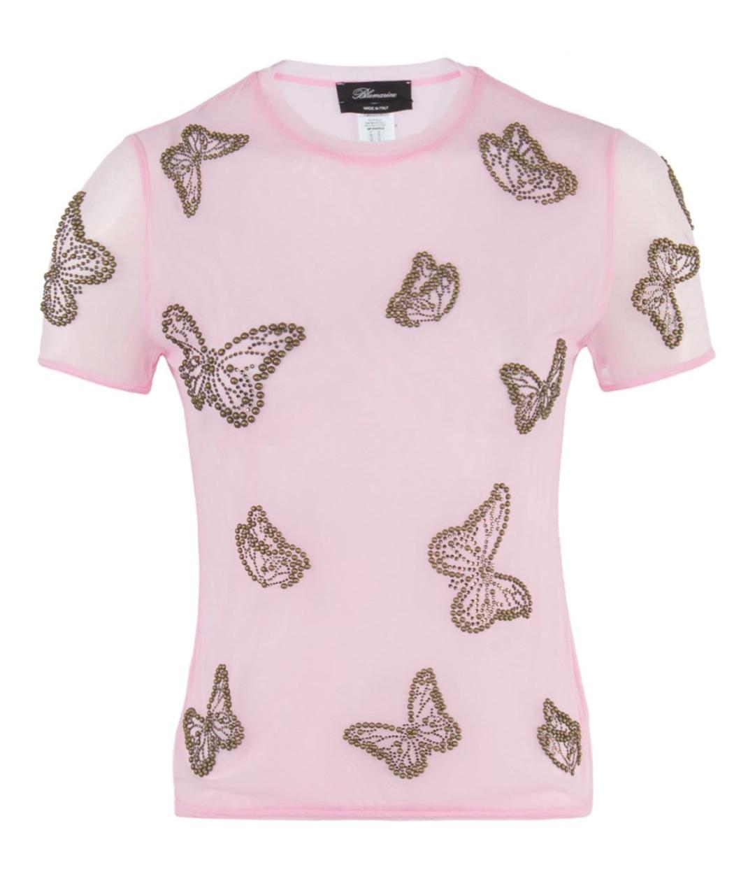 BLUMARINE Розовая футболка, фото 1