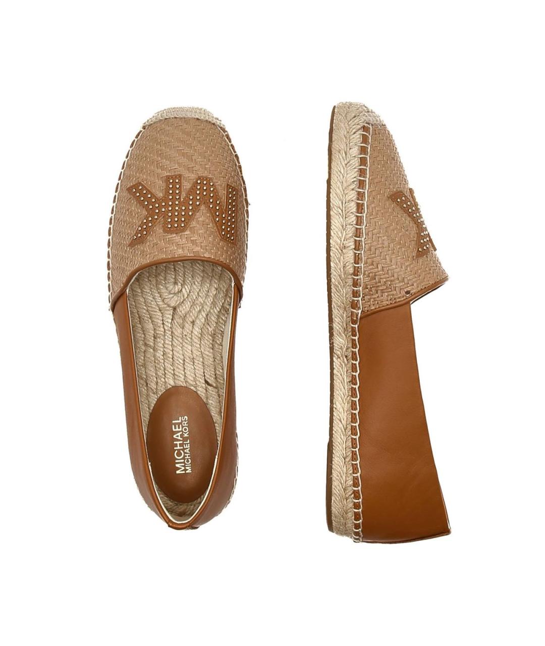 MICHAEL KORS Коричневые текстильные эспадрильи, фото 2