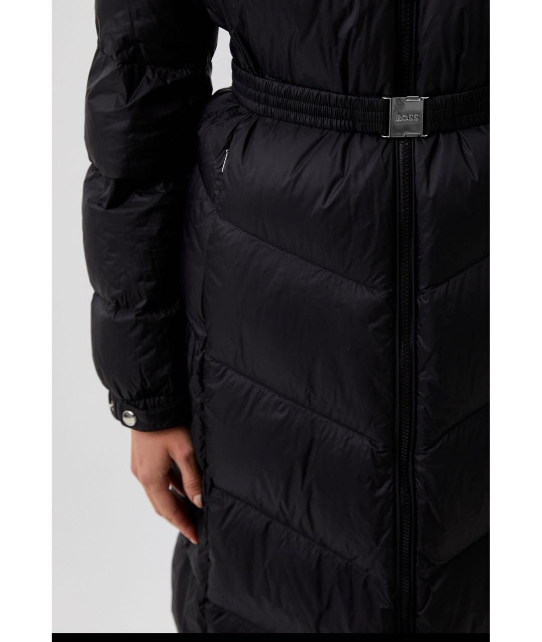 HUGO BOSS Черный полиамидовый пуховик, фото 4