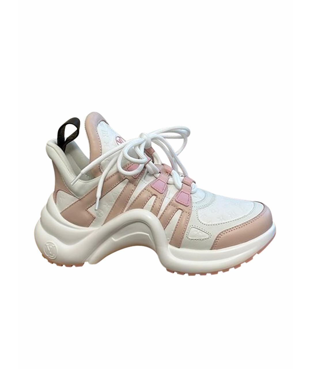 LOUIS VUITTON Розовые кеды, фото 8