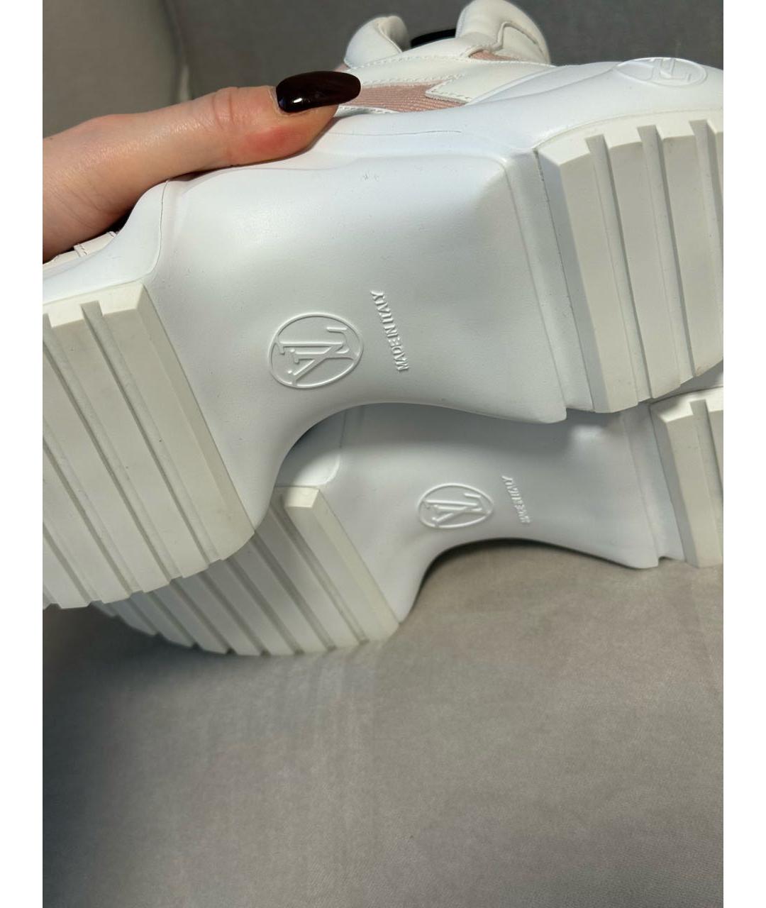 LOUIS VUITTON Розовые кеды, фото 4