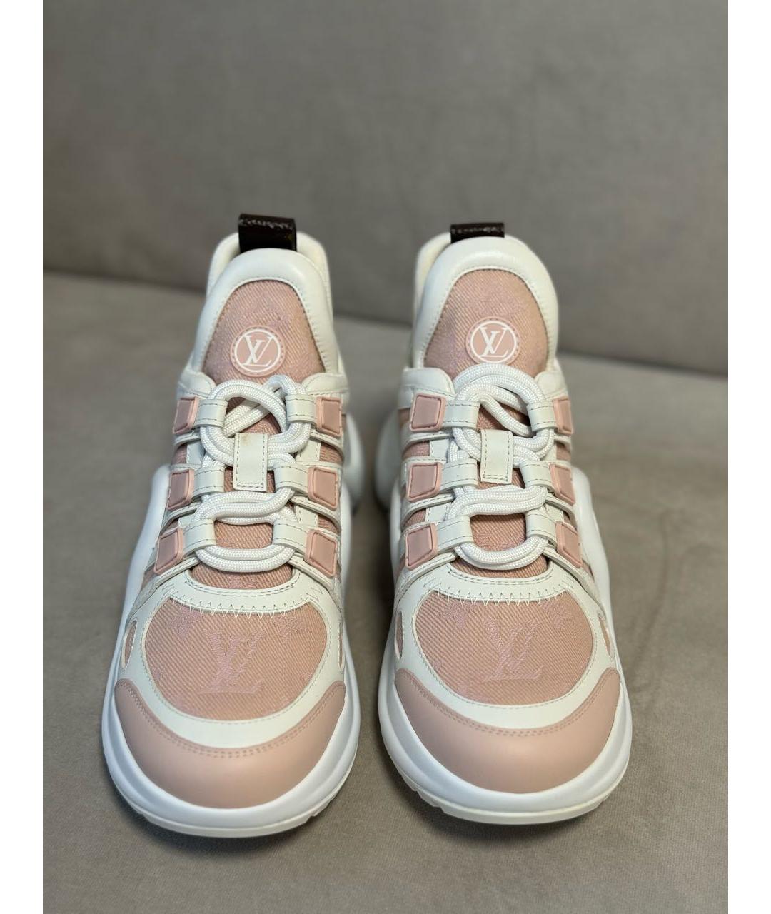 LOUIS VUITTON Розовые кеды, фото 7