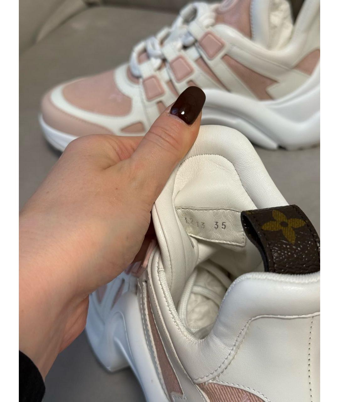 LOUIS VUITTON Розовые кеды, фото 6