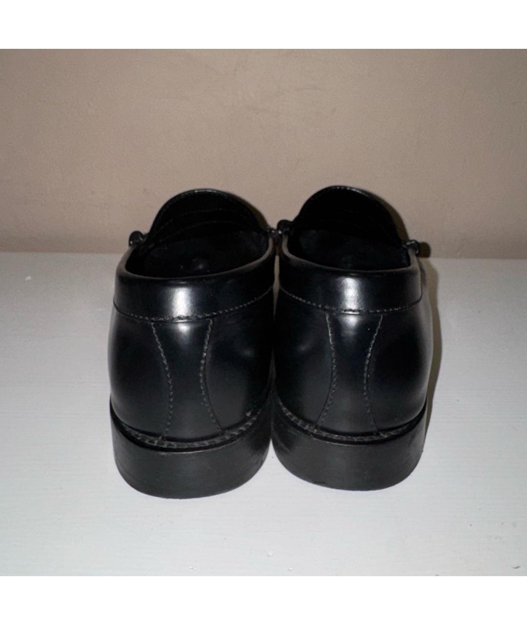 CELINE Черные кожаные лоферы, фото 5