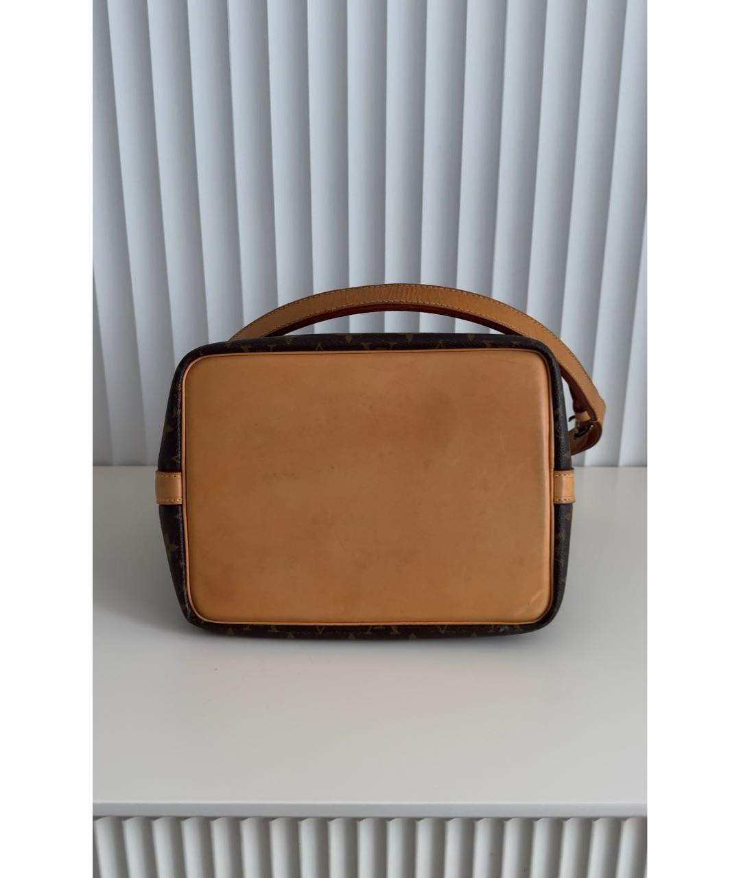 LOUIS VUITTON Коричневая кожаная сумка через плечо, фото 8