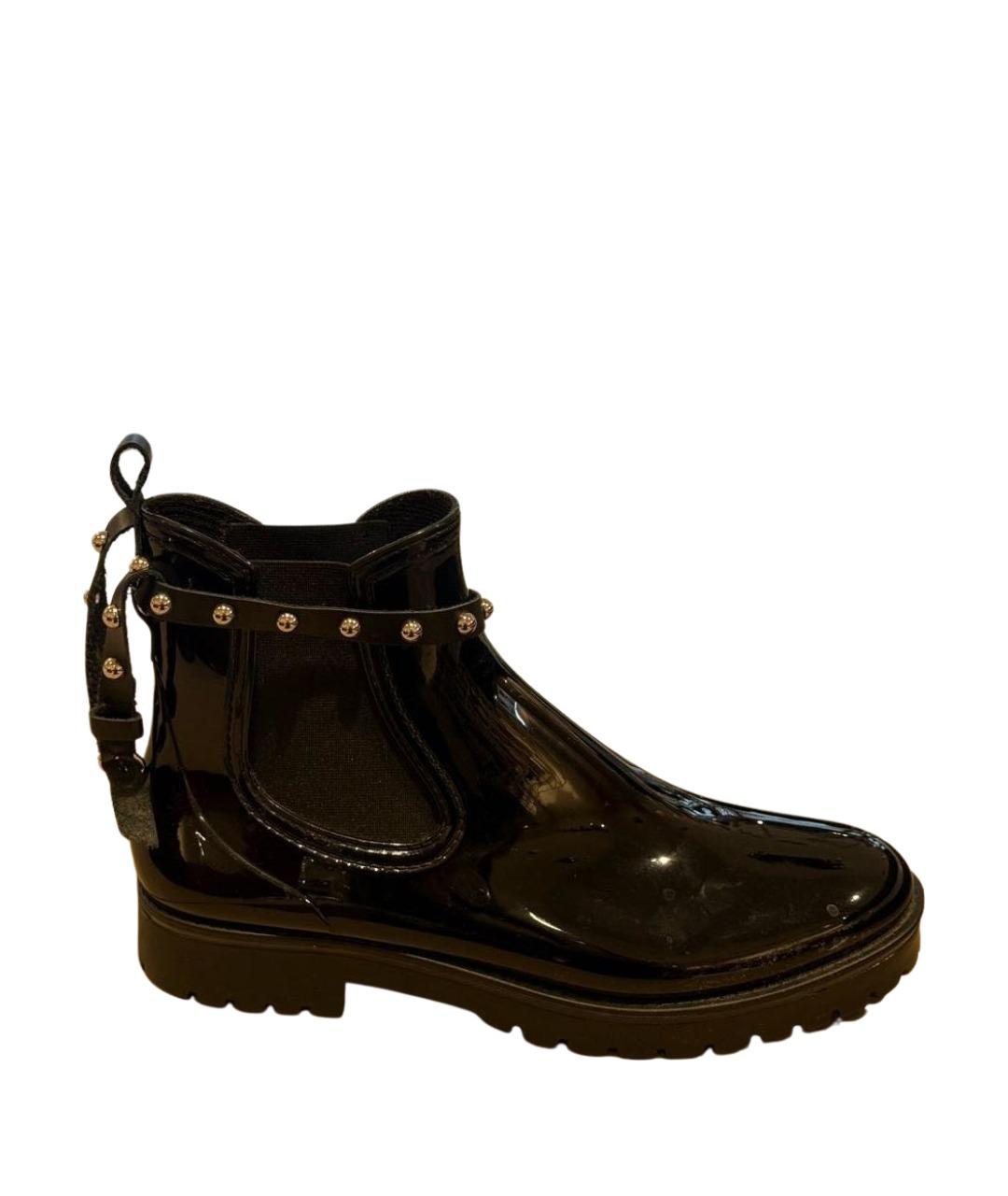 RED VALENTINO Черные резиновые полусапоги, фото 1