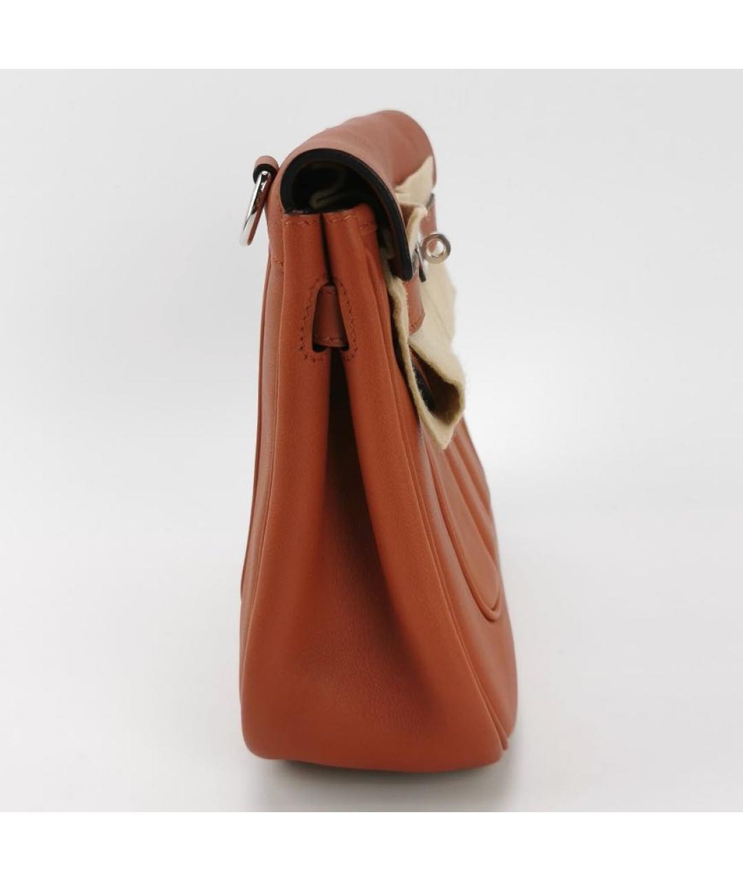 HERMES Коричневая кожаная сумка через плечо, фото 2