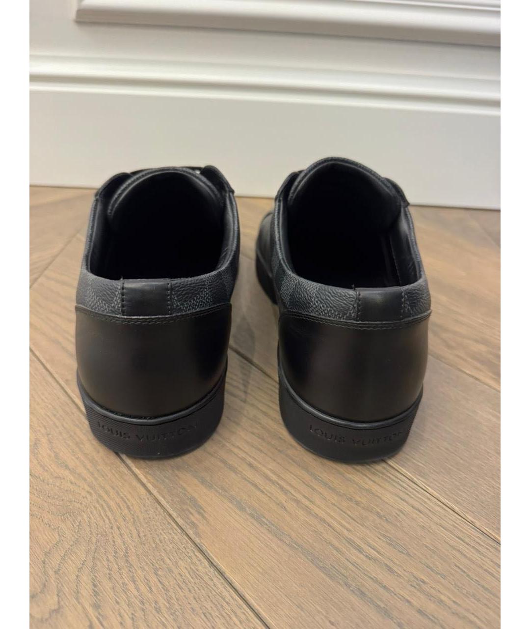 LOUIS VUITTON Черные низкие кроссовки / кеды, фото 5