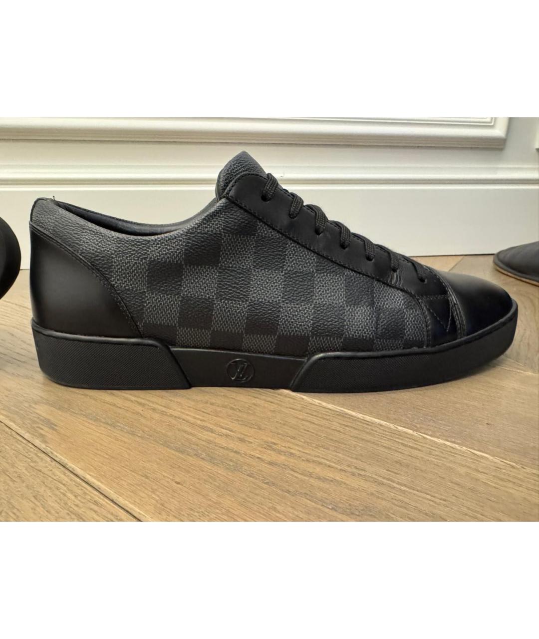LOUIS VUITTON Черные низкие кроссовки / кеды, фото 7