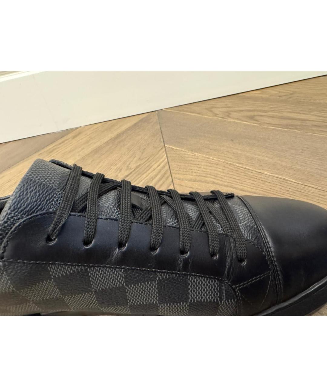 LOUIS VUITTON Черные низкие кроссовки / кеды, фото 3