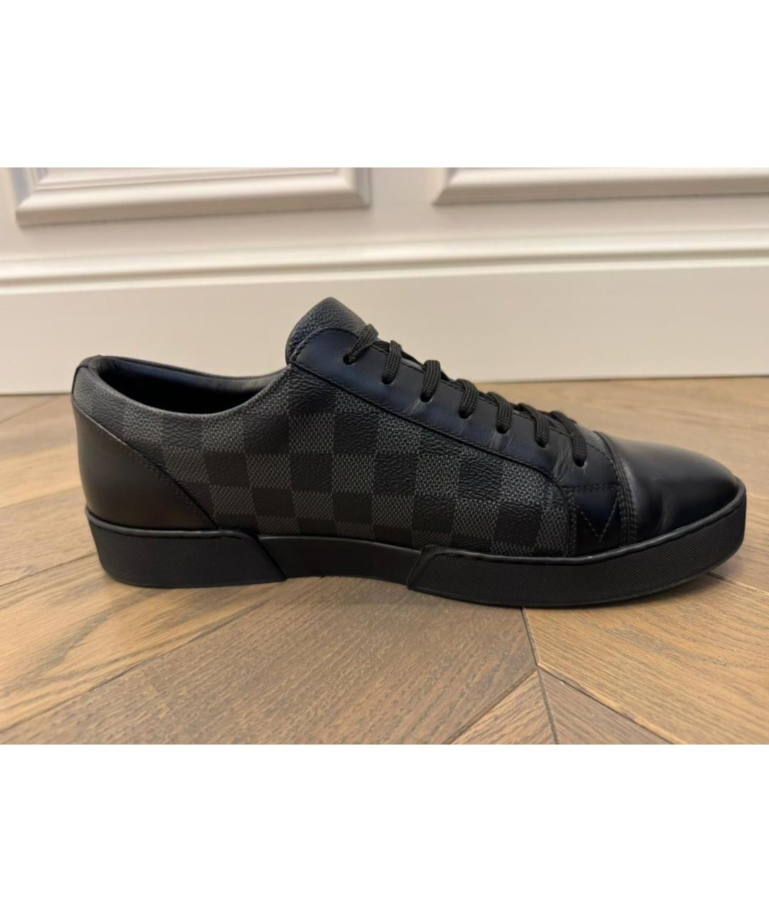 LOUIS VUITTON Черные низкие кроссовки / кеды, фото 2