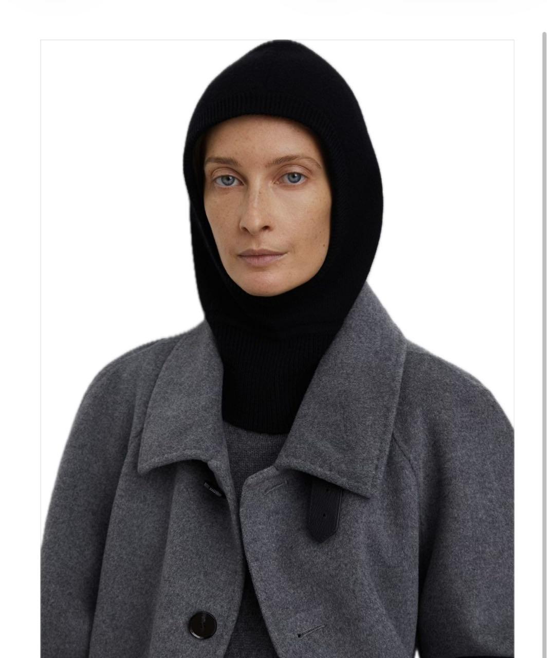 12 STOREEZ Черный шерстяной капюшон, фото 4