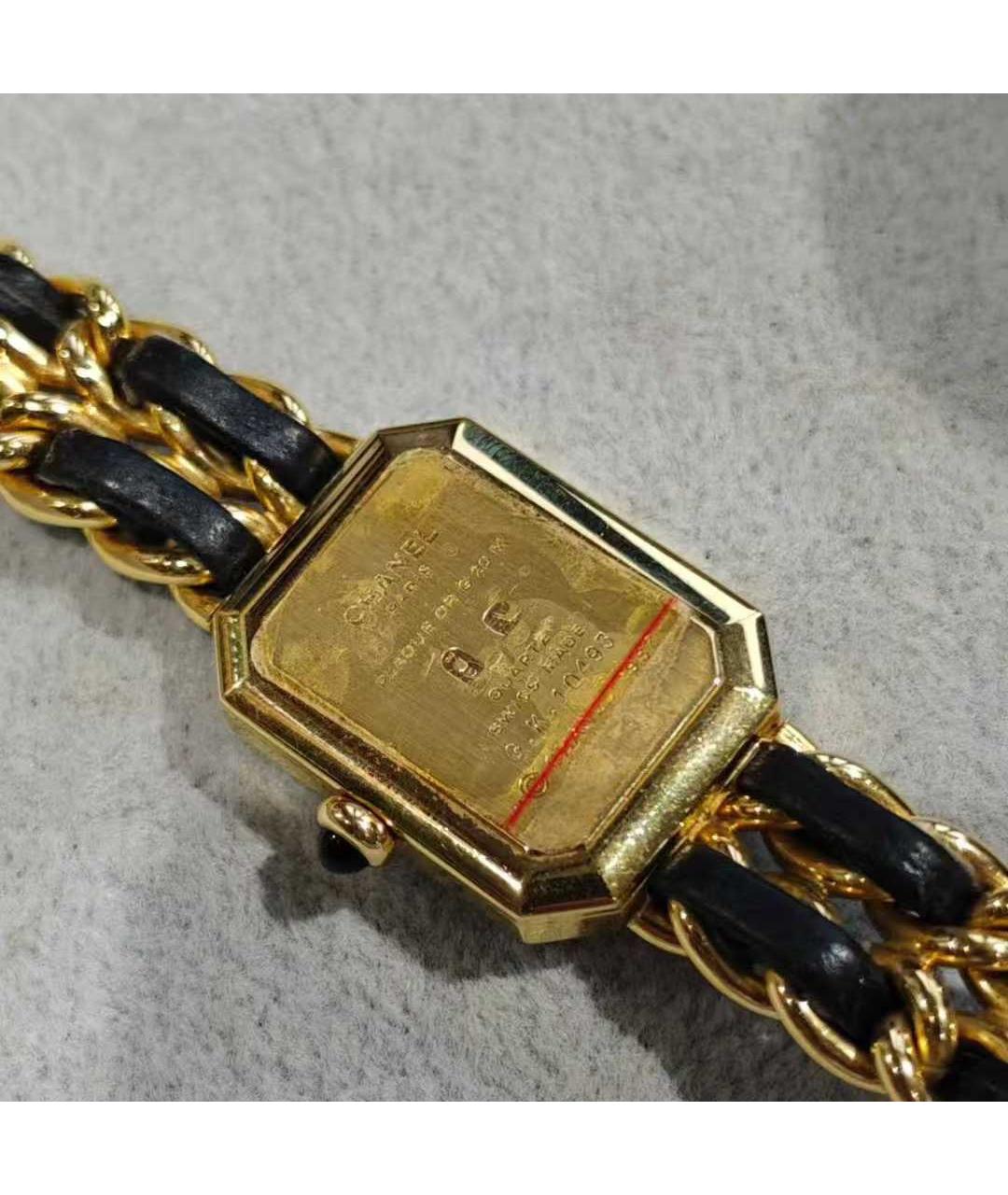 CHANEL Черные металлические часы, фото 2