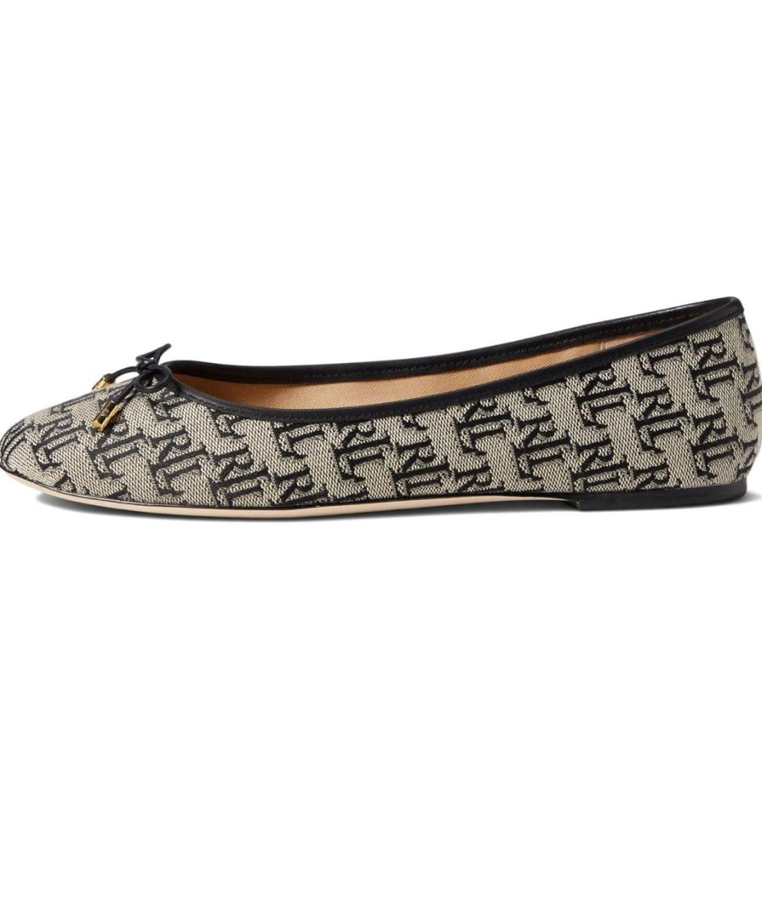 POLO RALPH LAUREN Бежевые текстильные балетки, фото 6