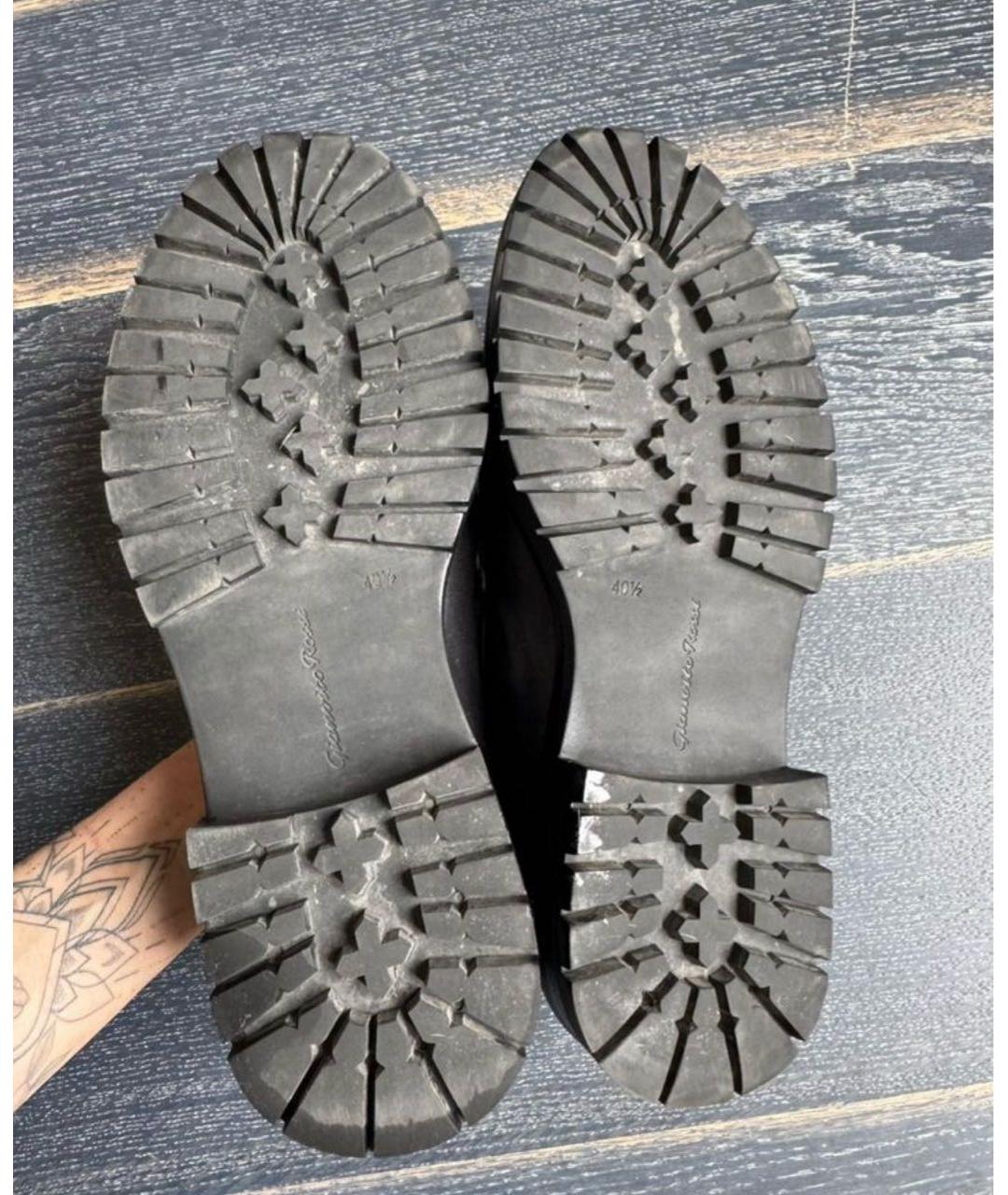 GIANVITO ROSSI Черные кожаные лоферы, фото 5