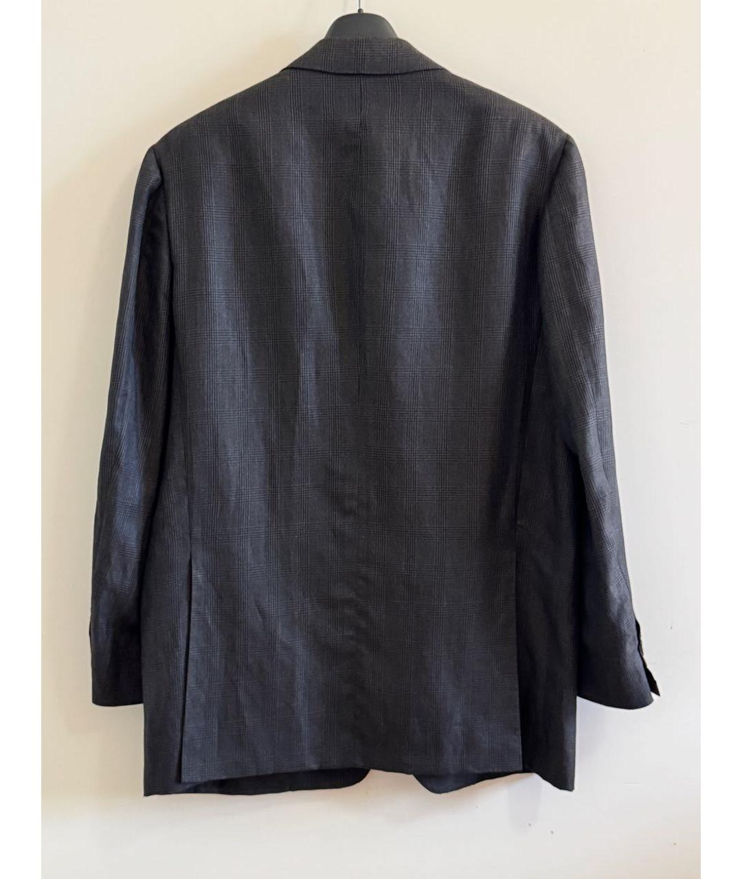 KITON Коричневый шерстяной пиджак, фото 2