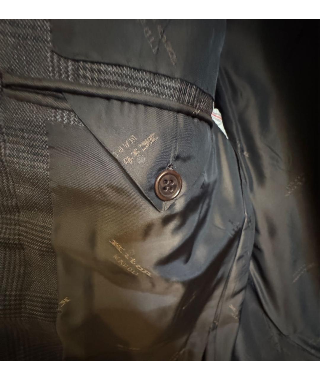 KITON Коричневый шерстяной пиджак, фото 6