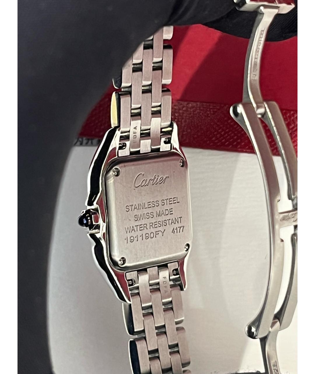 CARTIER Белые металлические часы, фото 6