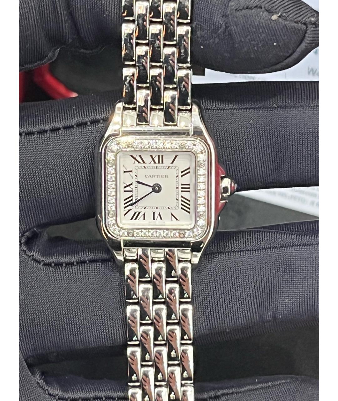 CARTIER Белые металлические часы, фото 7