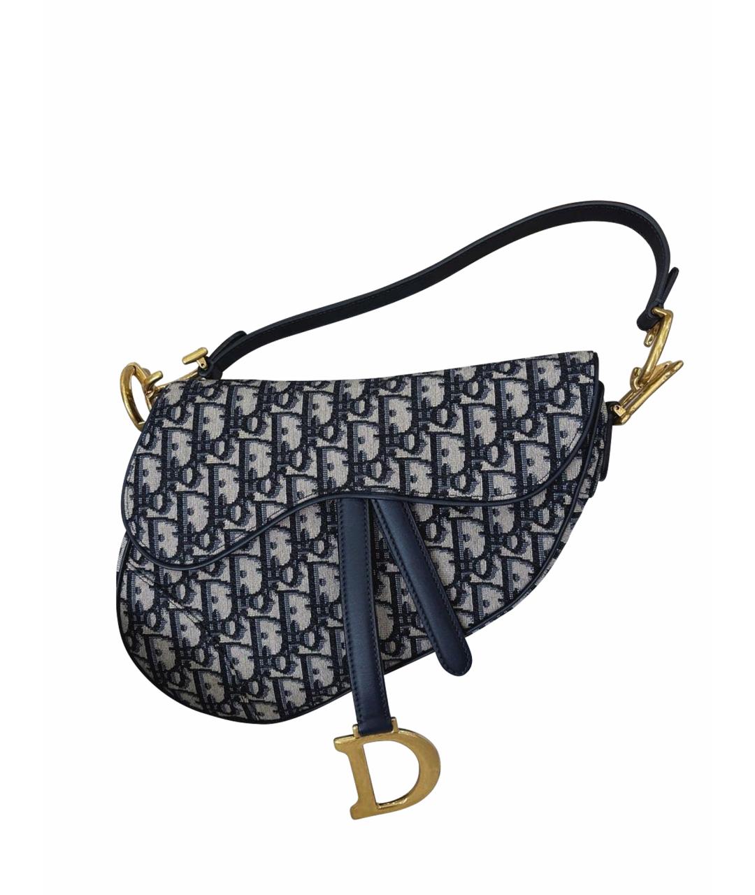 CHRISTIAN DIOR Голубая сумка через плечо, фото 1