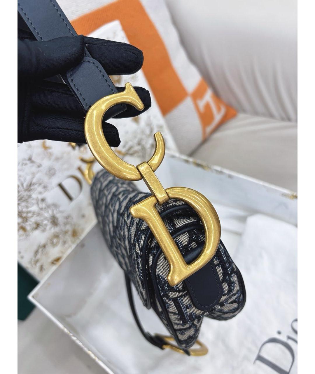 CHRISTIAN DIOR Голубая сумка через плечо, фото 6