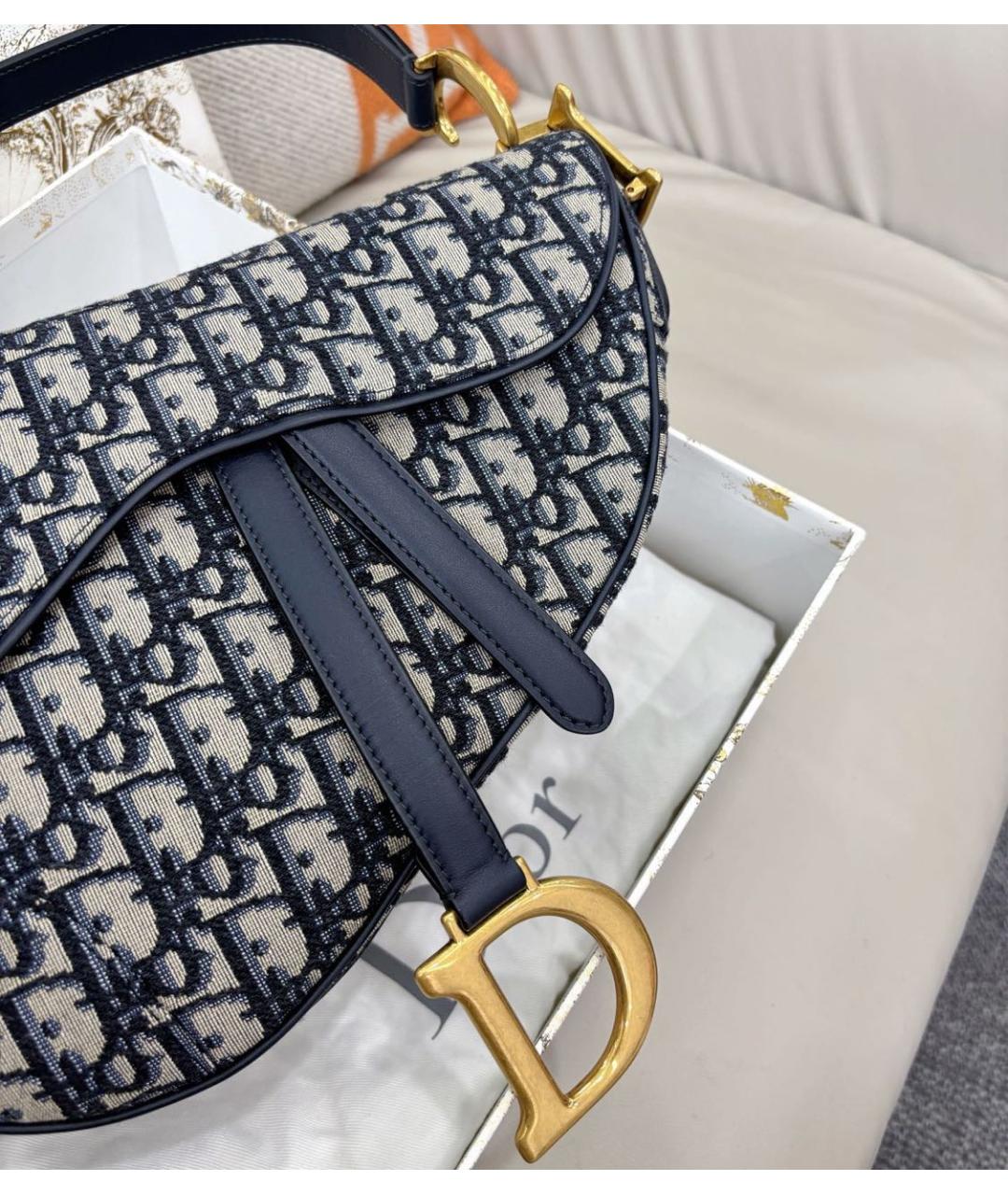 CHRISTIAN DIOR Голубая сумка через плечо, фото 2