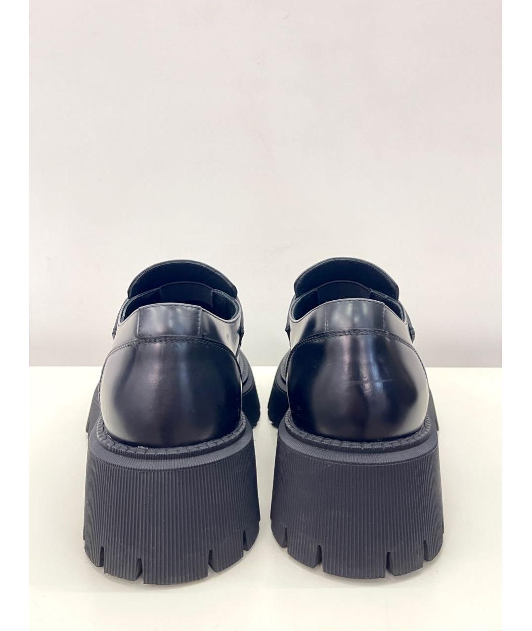 BALENCIAGA Черные кожаные низкие ботинки, фото 6