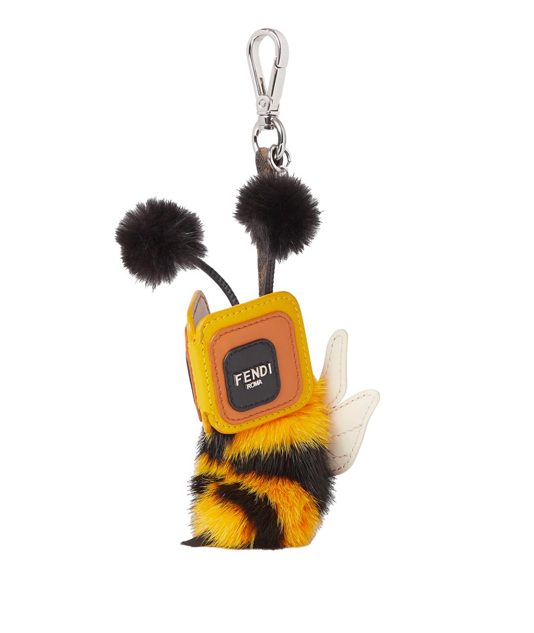 FENDI Желтый брелок, фото 2