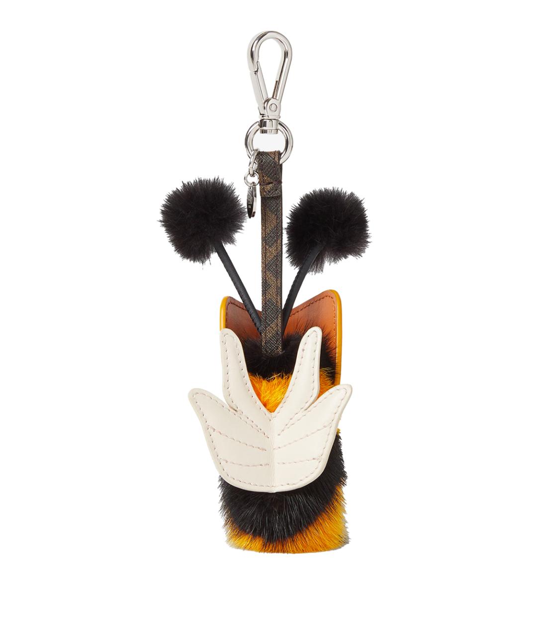 FENDI Желтый брелок, фото 3