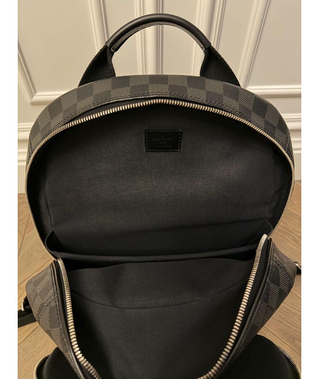 LOUIS VUITTON Антрацитовый рюкзак, фото 6