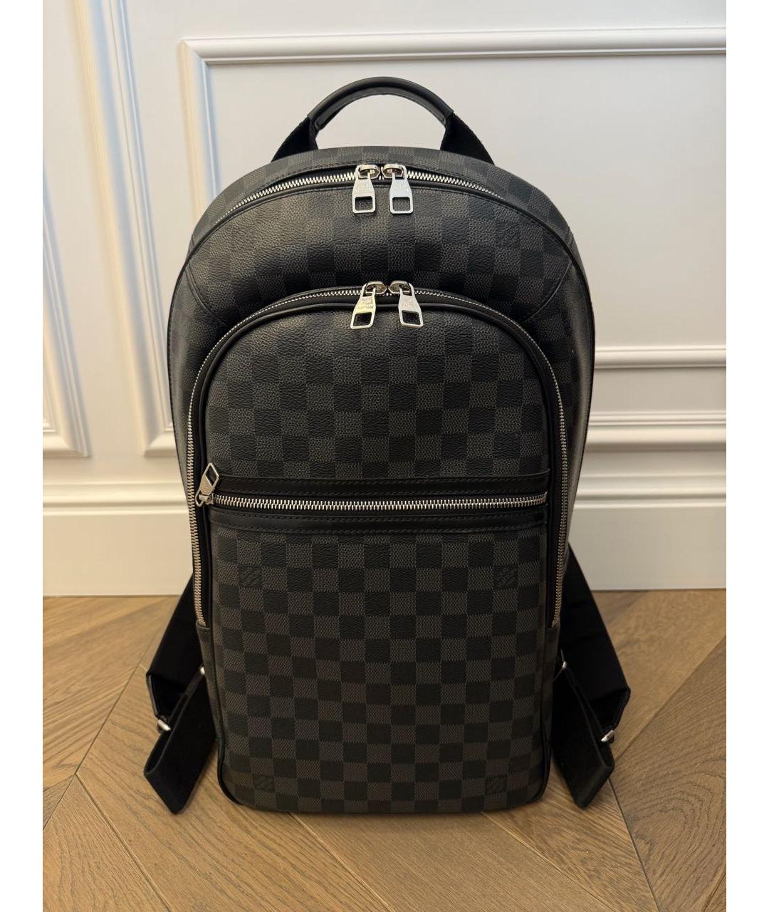 LOUIS VUITTON Антрацитовый рюкзак, фото 7