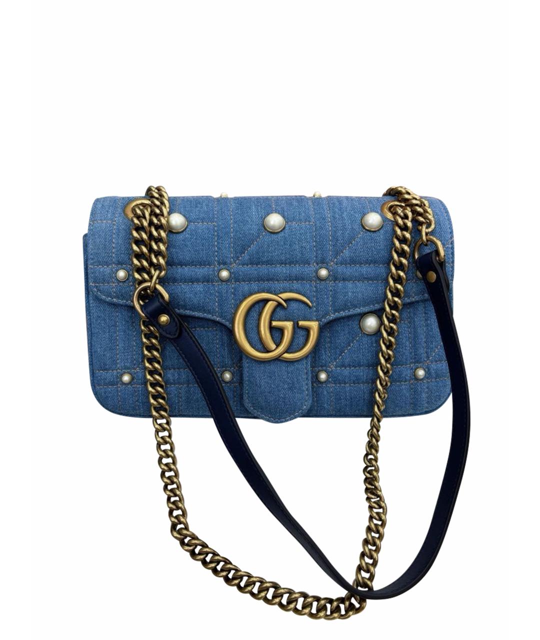 GUCCI Голубая сумка через плечо, фото 1