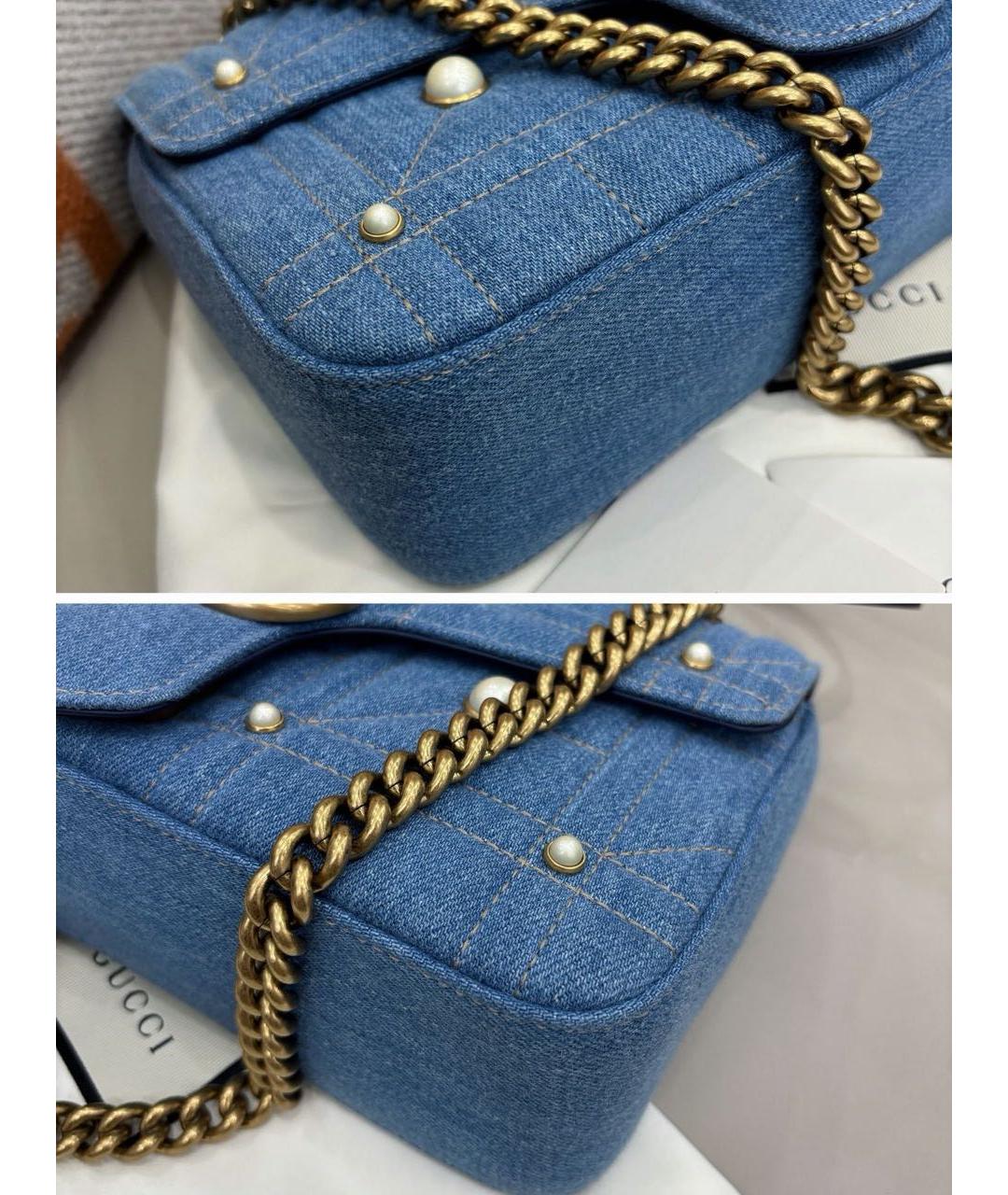 GUCCI Голубая сумка через плечо, фото 8