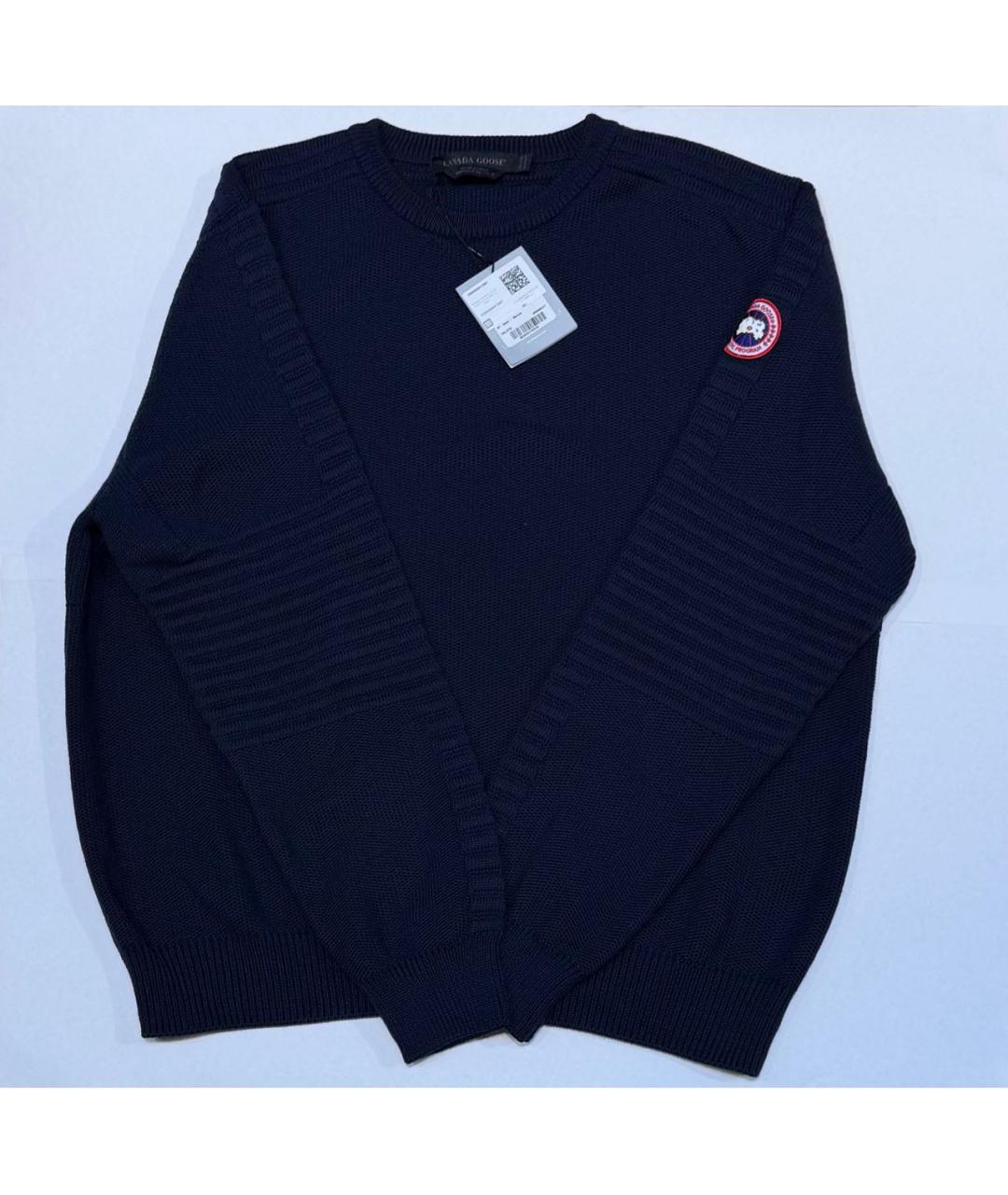 CANADA GOOSE Темно-синий шерстяной джемпер / свитер, фото 7