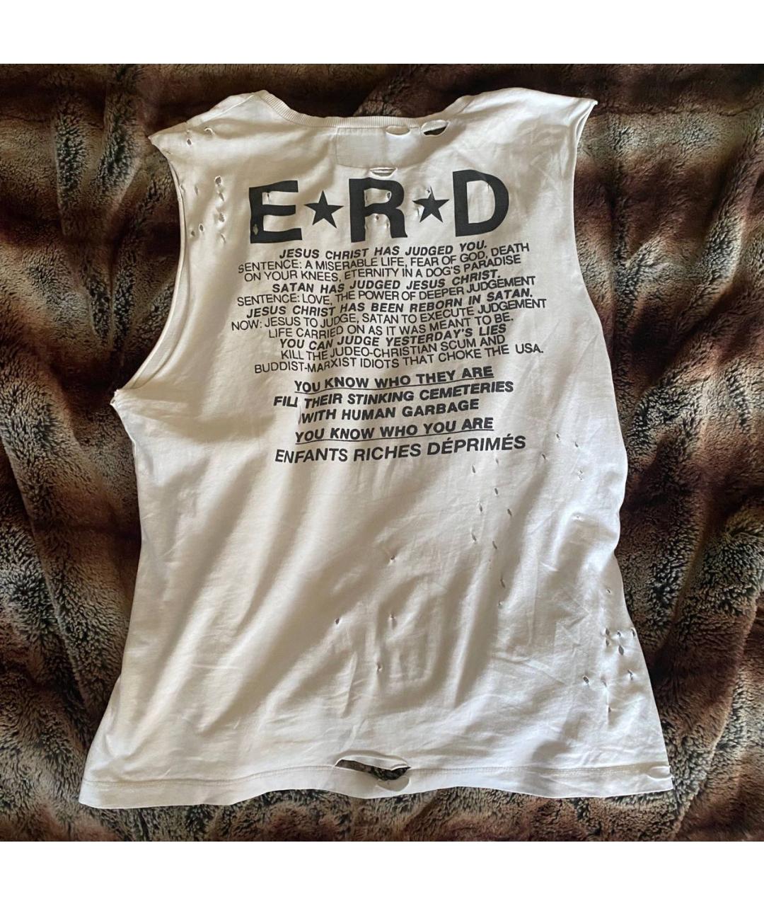 Enfants Riches Déprimés Белая хлопковая майка, фото 2