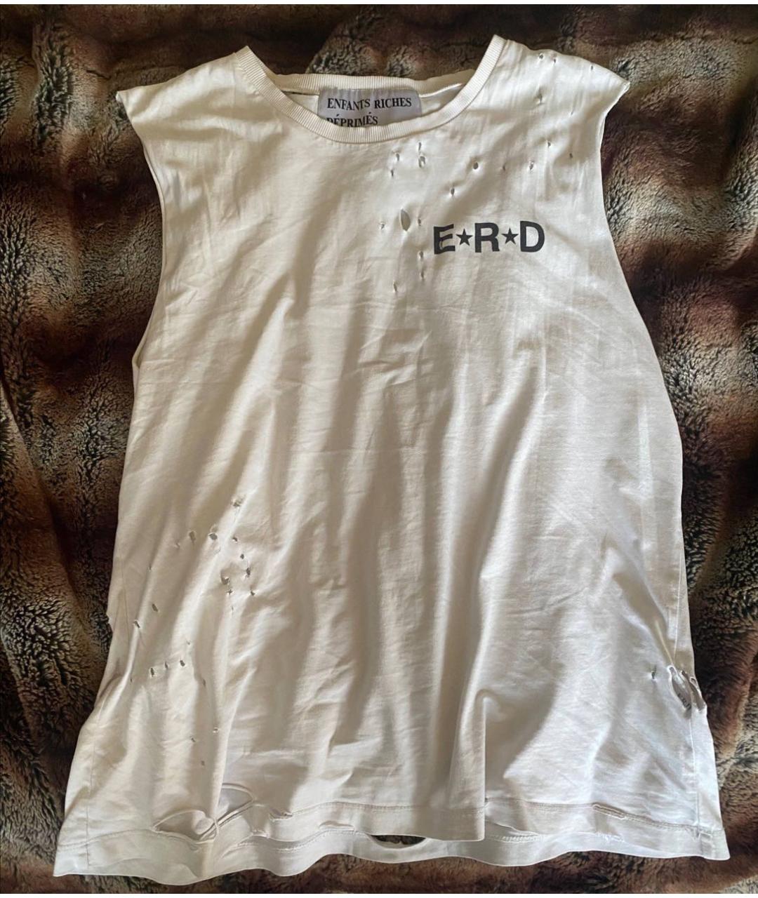 Enfants Riches Déprimés Белая хлопковая майка, фото 5