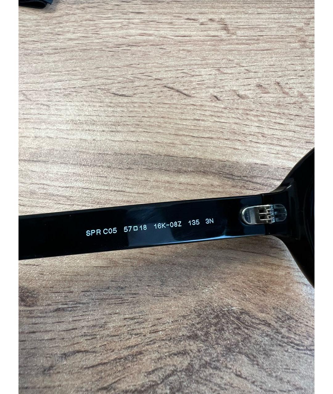 PRADA Черные пластиковые солнцезащитные очки, фото 7