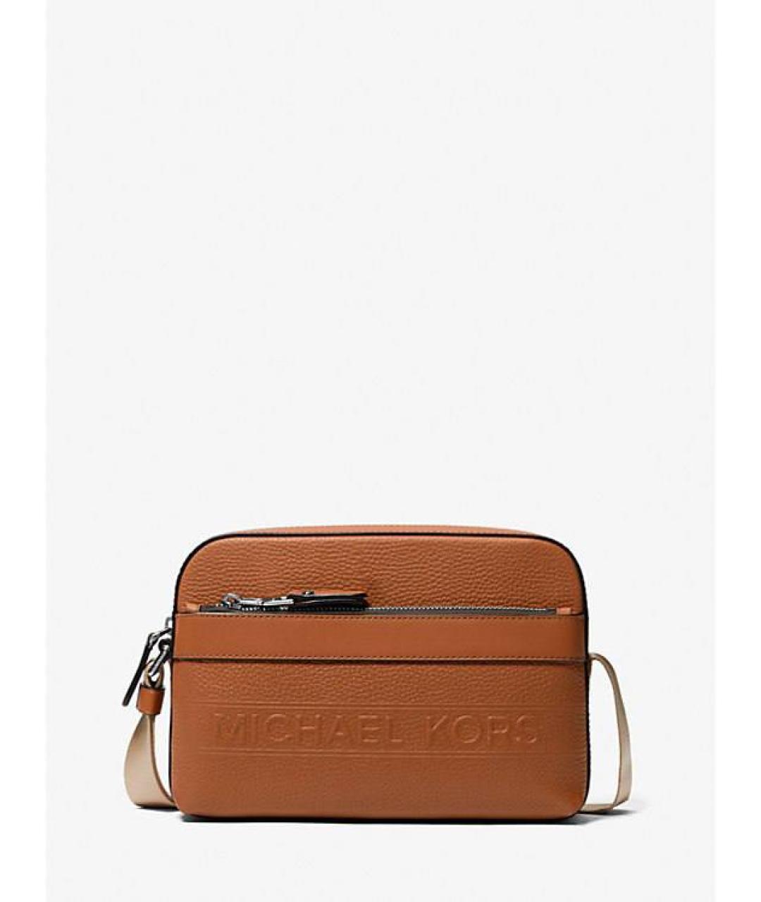 MICHAEL KORS Коричневая кожаная сумка на плечо, фото 5