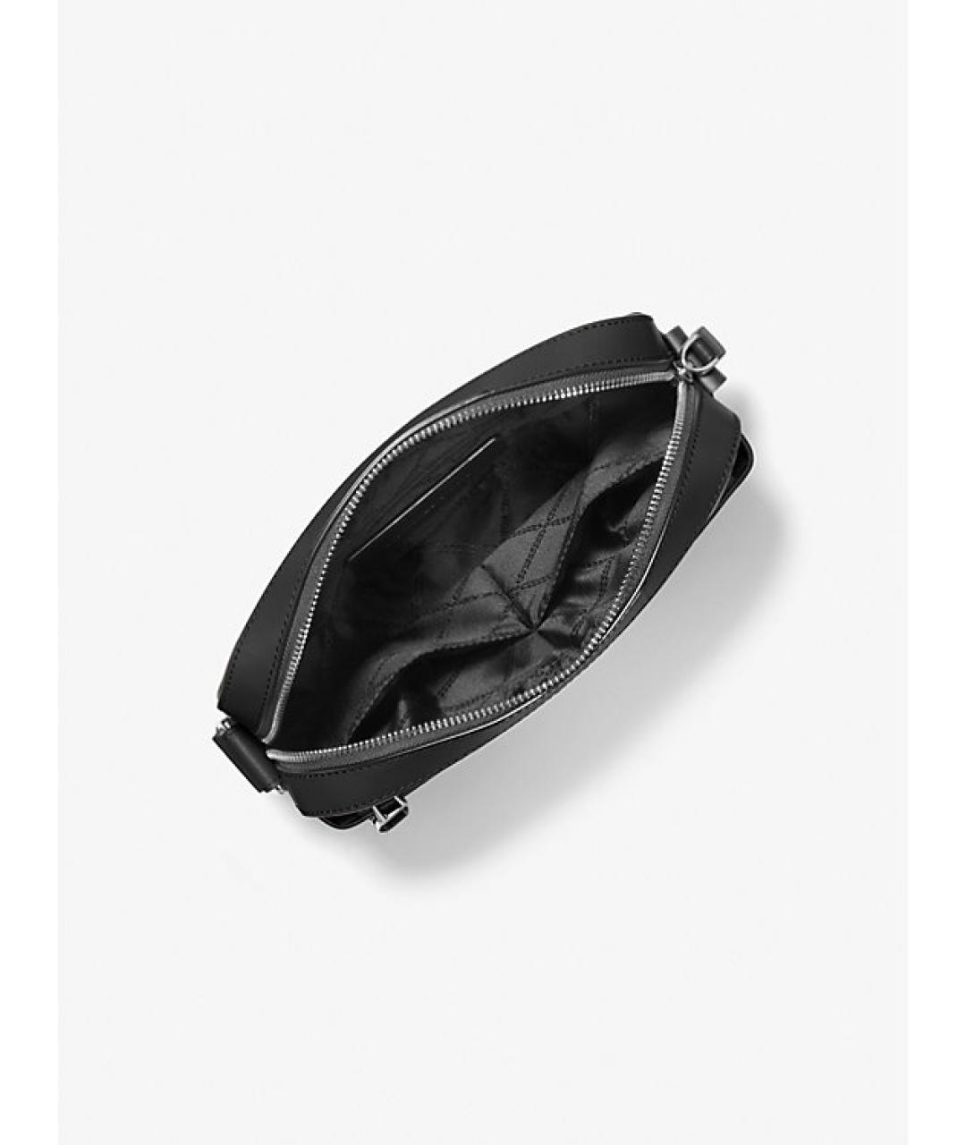 MICHAEL KORS Черная кожаная сумка на плечо, фото 2