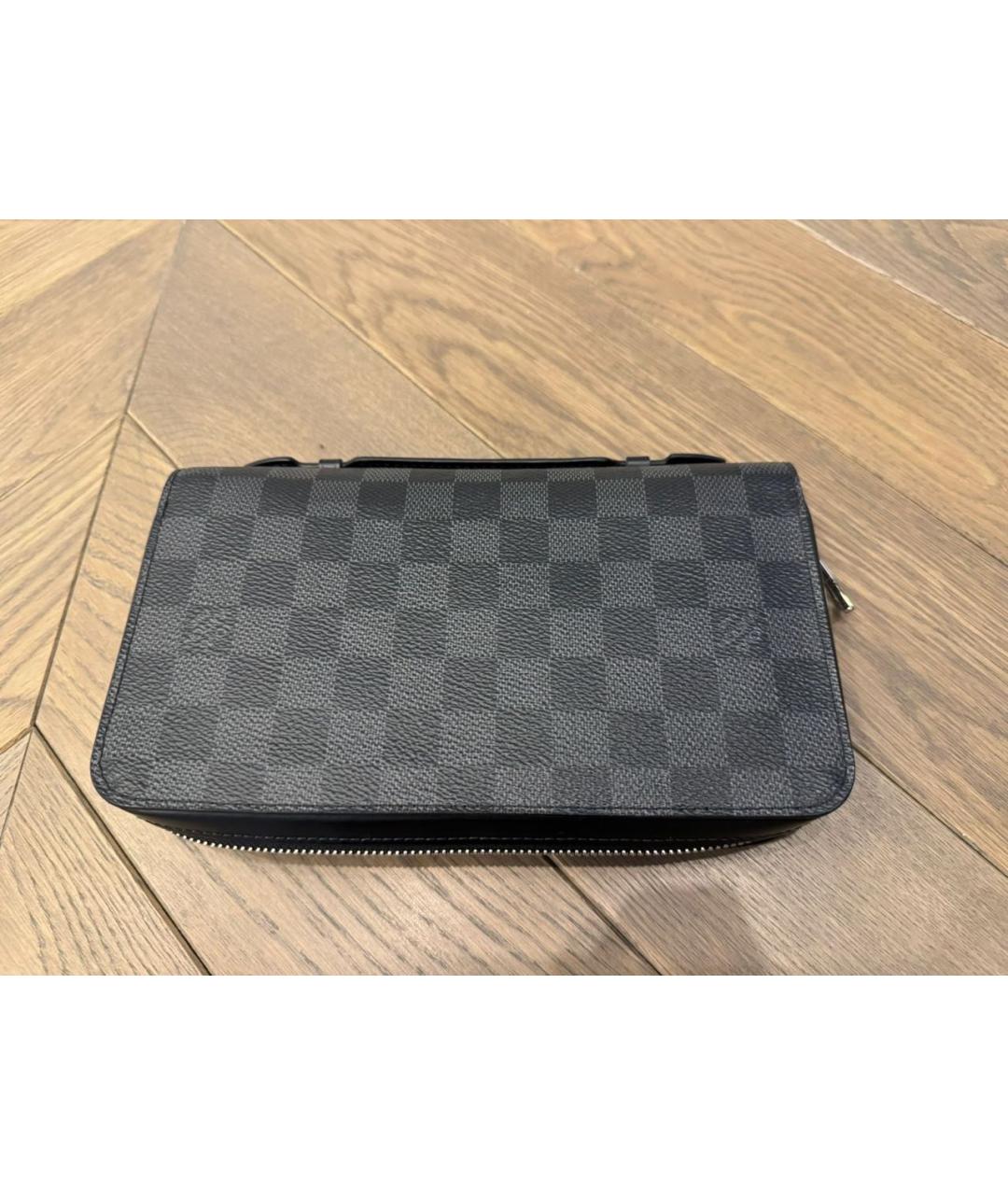 LOUIS VUITTON Антрацитовый кошелек, фото 6