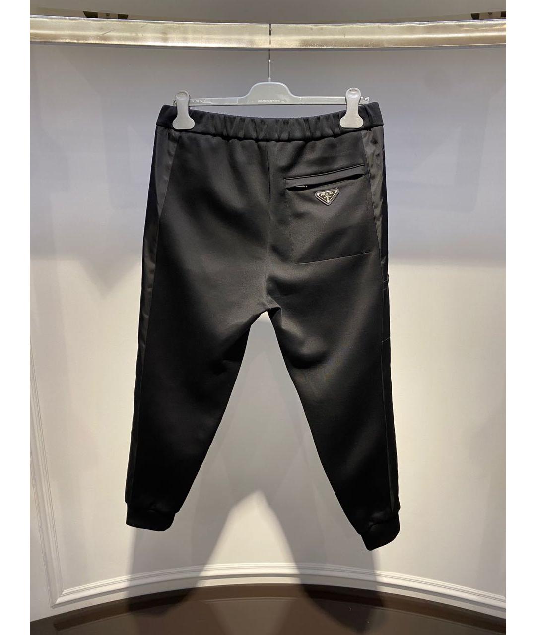 PRADA Черные повседневные брюки, фото 2