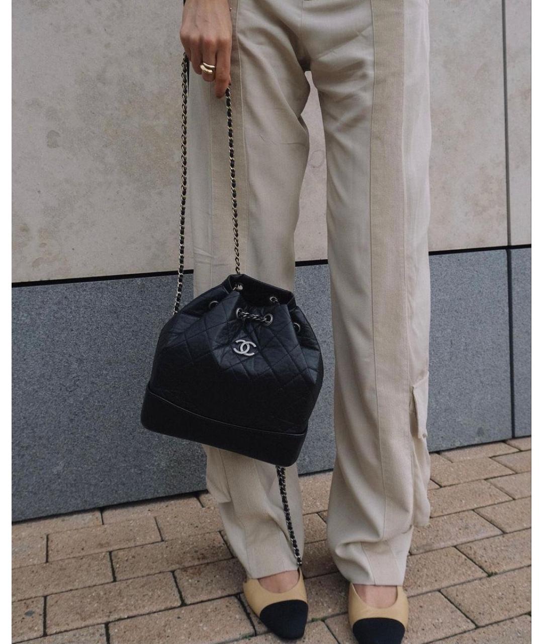 CHANEL Черный кожаный рюкзак, фото 8