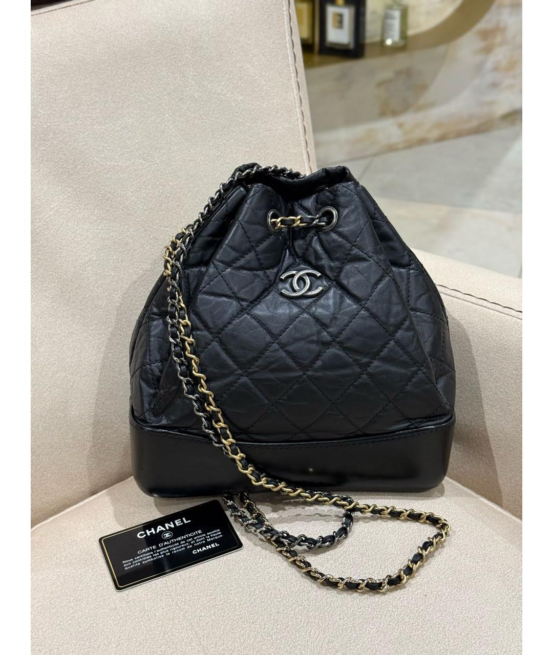 CHANEL Черный кожаный рюкзак, фото 2