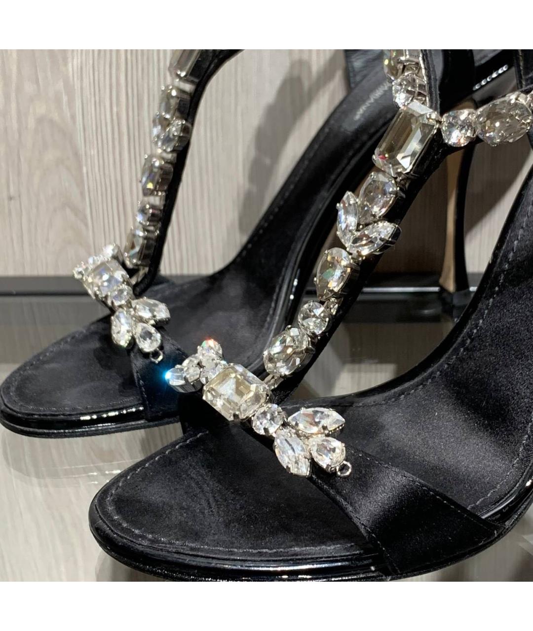 DOLCE&GABBANA Черные босоножки, фото 4