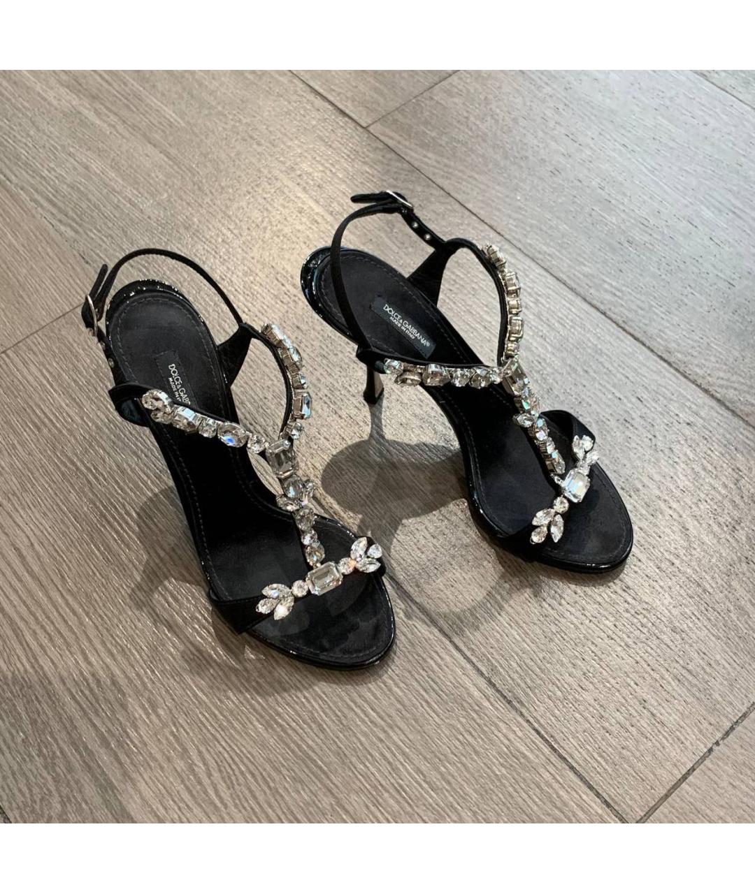 DOLCE&GABBANA Черные босоножки, фото 3