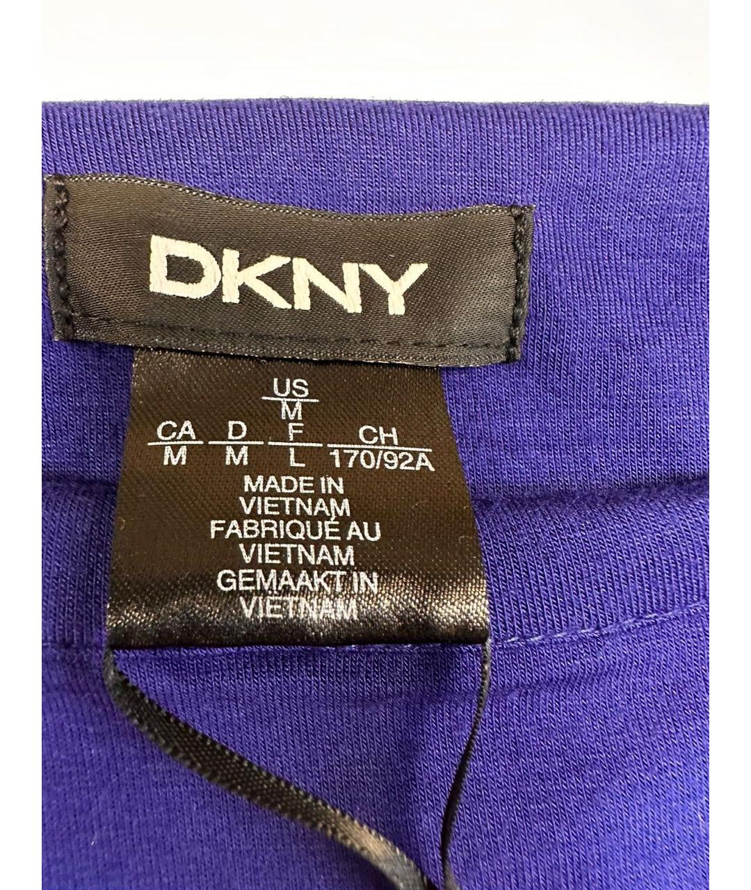 DKNY Синее вискозное повседневное платье, фото 3